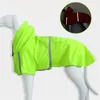 Pet Dog Reflective Waterproof Raincoat Apparel Safe Walk the Dog Raincoats Outwears accessories clothes