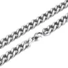 Melhor qualidade 8mm 24 polegada jóias de prata tom de aço stainelss alta polido NK Cadeia de freio elo da cadeia colar mens meninos mulheres presentes