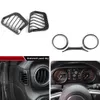 Koolstofvezel ABS Interieur Kit Accessoires Decoratie Cover Trim voor Jeep Wrangler JL 18+ 23pc Interieuraccessoires