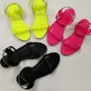 Nouc sommar kvinnors sandaler mode neon tofflor högkvalitativa plana skor slipper whosale kvinnor droppe ship1 europeisk och amerikansk familj