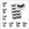 3D water mane 5 pairs false eyelashes natural ture thick Multilayer eye lashes eyes makeup beauty tools Free ship 30