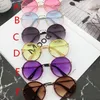 New Summer Kids sunglass vintage style girls round Sunglasses boys beach protective girls Uv 400 adumbral sun glasses