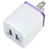 Ny Hot 5V 2.1 + 1A Double USB AC Travel US Wall Laddare Plug Dubbel Laddare för Samsung Galaxy HTC Smart Phone Adapter