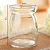 100 ML MIni Glass Stash Container Pudding cup Jar Storage Bottles with Llids Milk Yoghourt Jelly Mousse Bottle Tobacco Herb Candy Jam Jars