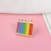 Pięć ołówków Emalia Lapel Pin Kolorowe Rysunek Pisanie Broszka Odznaka Artysta Biżuteria Express Chcesz Pokazuje Talent