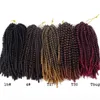 8inch 60strands Nubian Crochet Braids Ombre Synthetic Braiding Bomb Hair Extension For Fluffy 3228668