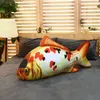 cute simulation fish doll giant plush carp toy bed cushion sleeping pillow for boy girl gift deco 43inch 110cm DY50732