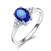 Mode Zultanite Edelsteen Ring voor Vrouwen Solid 925 Sterling Zilver Kleurverandering Ring voor Bruiloft Verlovingssieraden