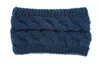 Headwear Women Winter Sports Label Headband Knitted Crochet Hairband Turban Headwrap Ear Warmer Beanie Cap Headbands Hair Accessories C6492