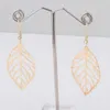 Europe and America Trade Fashion Exquisite Simplicity The Forest Metal Leaves Earrings Hot Selling Metal Leaf earring 2 Colors Free Shipping