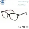 Vente en gros - Cadre optique fait à la main Femmes Lunettes Cadres Clear Lens Eyewear Rx Femmes Myopie Lunettes Diamant