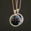 collier photo personnalisé pour hommes femmes personnalisé po pendentif hip hop designer de luxe bling diamant pendentifs glacé collier je246t