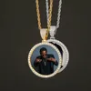 colar de imagem personalizada para homens e mulheres pingente po personalizado hip hop designer de luxo pingentes de diamante bling colar gelado je223d