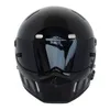 Casque de moto complet automne hiver chaud Kart course verre équitation casque de motocross unisexe ATV1 noir élégant noir blanc 8335999