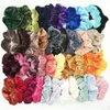 40Pcs/lot Fine Cheap Velvet Elastic Hair Bands Scrunchy Hair Rope for Women Girls Grooming Accessories Whoelsale FD