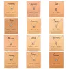 Gorący 12 zodiaku naszyjniki z kartą prezentową konstelacja znak wisiorek srebrny łańcuchy naszyjnik dla mężczyzn kobiet biżuteria w masie