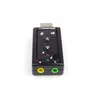 7.1 Zewnętrzna karta dźwiękowa USB USB do Jack 3.5mm Słuchawki Audio Adapter Mic-Phone Sound Card for Mac Win Compter Android Linux