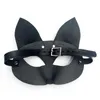Cosplay Lovely Slave Fox Mask Adults Games BDSM Bondage Leather Restraints Open Eye Mask For Masquerade Ball Carnival Party Sex To3780958