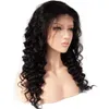 Pre Plucked Curly Full Spets Wig 100 Brasilianskt människohår Deep Wave Glueless spets peruk med babyhår för svarta kvinnor Natural5780836