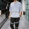 Hot New Round Neck Trajes para hombre Ropa Moda Verano Casual Pantalones de manga corta Chándales Diseñador de impresión Running Sport T-shirt Sets