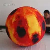 Lighting Inflatable Mars Customized LED Reddish Planet Orbiting The Sun Solar System Mars Balloon For Museum Decoration