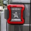 Black Tail Light Cover Decoration Iron Material för Jeep Wrangler JL JK från 2018 Auto Interior Accessories8311949