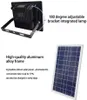 Projecteur solaire à LED 20W/40W/60W/100W/120W/200W Super Bright Solar Powered Panel Projecteur IP67 Lampadaire avec télécommande