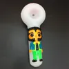 Nouveau produit Glow In The Dark Heady verre Pipes à fumer 5 pouces cuillère tuyau lumineux main tuyau brûleur à mazout fumer accessoires gratuit DHL