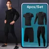 Mäns kompression Sportkläder Gym Running Sports Suit Basket Tight Kläder Fitness Training Set Jogging Tracksuits Rash Guard KG-531