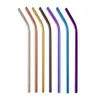 Drinking Straws 50PCS 265mm Reusable Metal Stainless Steel Bent For Drink Home Bar Accessories1