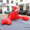 Customized Large Inflatable Cartoon Animal Model Lobsters 2m Height Red Shrimp Crayfish For Aquarium Theme Decoration