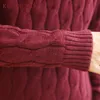 KUANGNAN Dolcevita lavorato a maglia Uomo Maglione Uomo Collo alto solido Pullover invernale Uomo Maglione Cappotto Uomo Maglioni dolcevita 2018 Nuovo