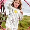 Jupe d'automne en coton pour enfants, robe de princesse 100 coton, imprimée, manches longues, nouvelle collection, 9637397