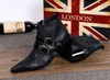 Western Cowboy Laarzen Mannen Black High Top Genuine Lederen Mannen Laarzen Botas Hombre Botas Militares, Big Size US6-12, EUR38-46