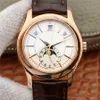 AKM Luxury Mens Watches Multi-Function Timing 5205 Luxury Watch 40mm Cal 324s Importerade djupa vattentäta Montres de Luxe286R