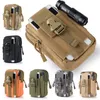 Waterproof Tactical Waist Bag Camouflage Belt Waist Bag Military Fanny Pack Outdoor Sport Hiking Waist Pouch For Flashlight Phone XD22407