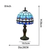 Baroque Table Lamp Hight Quality Room Decor Ligh Wedding Gift Lamps Blue Glass Fantasy Lights Mosaic L