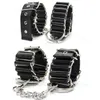 Bondage Fashion Slave Neck Collar Leash Wristcuffs Anklets Handbojor Restraint Shackle # R52