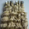Remy On Tape PU Seamless Human Hair 100G Tape In Human Hair Extensions curly 40pcs/lot skin weft tape hair extensions