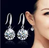 Neue baumelnde Ohrringe aus 925er-Sterlingsilber, Hochzeits-Ohrringe für Damen, modischer Charm-Schmuck, Ohrstecker, funkelnde Glamour-Ohrringe