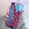 Blu-ray sexy leopard impressão phone case para iphone 6 6 s 7 8 plus x legal do laser macio do telefone do mdf casos de tampa traseira