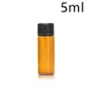 Amber Essential Oil Bottle with Orifice Reducer Small Essential Oil Vials Empty Bubble Amber Essential Oil Bottle