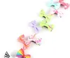 100pcs Mini Bow Hairgrips Kids Sweet Girls Solid Dot Stripe Printing Hair Clips Kids Hairpins Hair Styling Tool Hair Accessories