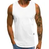 Canotta estiva da uomo Canotte 2019 Moda casual Top senza maniche O-collo in cotone traspirante Abbigliamento da palestra Bodybuilding Canotte da uomo