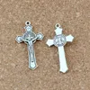 100pcs Benoît Médaille Jésus Christ Crucifix Croix Charme Pendentifs Pour La Fabrication De Bijoux Bracelet Collier DIY Accessoires20.2X37.5mm A-581