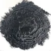 Afro bouclés toupet pleine dentelle suisse hommes cheveux perruques système de remplacement Remy vague humaine Wig6130146