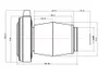 Varifokallänge f20–35 mm, medizinischer optischer Endoskop-Adapter, Kamera, tragbares Ende, wasserdicht