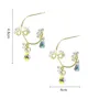 Vintage Hoop Boucles D'oreilles Cercle Boucles D'oreilles Pendentif Simple Cristal Gland Boucles D'oreilles Esthétique Pour Femme Mariage Style Coréen Jewerly