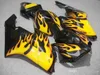 Carénages 100% compatibles pour Honda CBR1000RR 04 05 flammes jaunes noires Kit de carénage de moule d'origine CBR 1000 RR 2004 2005 AA25