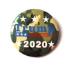 Trump 2020 élection Promotion broche Badge pour élection américaine grand brassard imprimer USA Badges épingles bijoux fête faveur